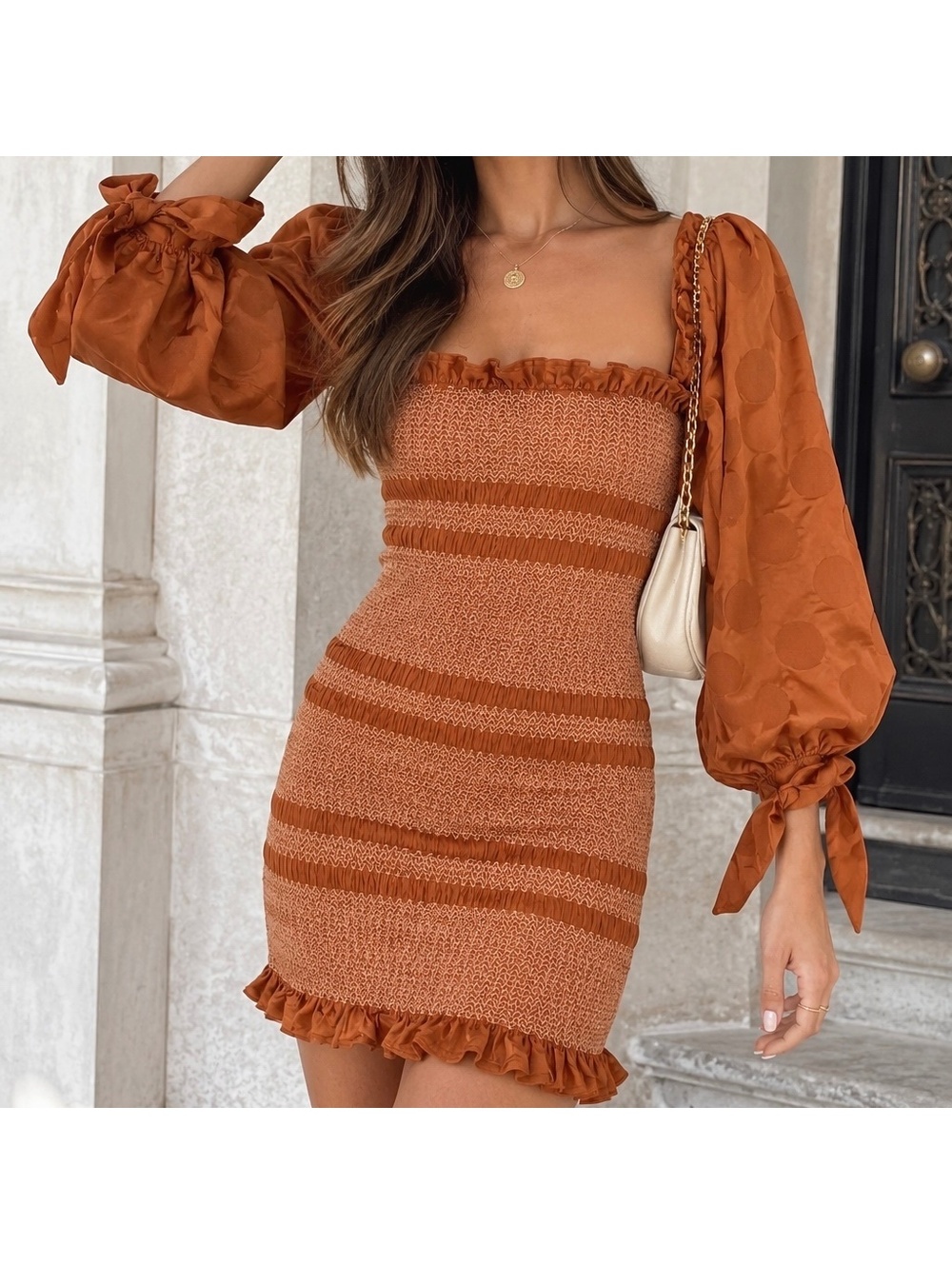 Capulet Fallon Smocked Dress – Penny Polka Dot Jacquard